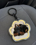 Custom Pet Photo Keychain, Personalized Acrylic Paw Keychain, Dog Mom Gift, Pet Memorial Gift, Photo Keychain, 2 or 3 Inch