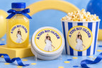 Custom Birthday Photo Stickers, Personalized Birthday Stickers, Photo Party Labels, Custom Age Stickers, Birthday Favor Stickers