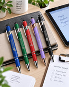 Personalized Laser Engraved Stylus Pens, Custom Logo Pens, Business Promotional Pens, Bulk Branded Company Pens, Client Gifts