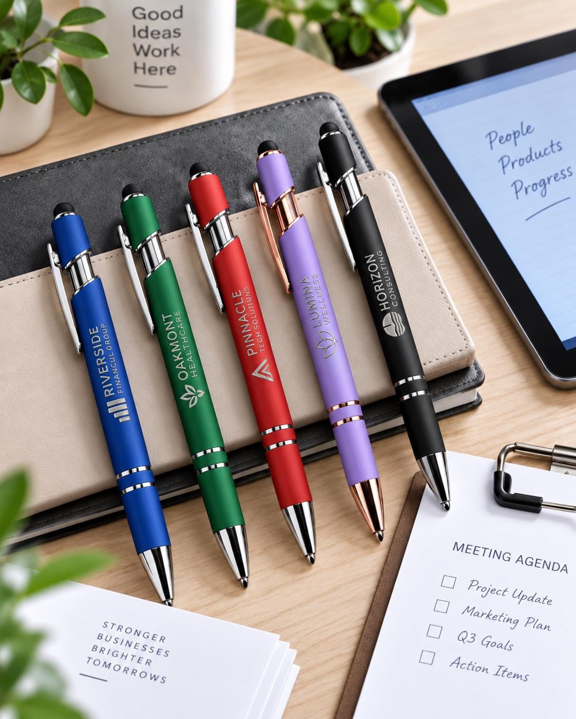 Personalized Laser Engraved Stylus Pens, Custom Logo Pens, Business Promotional Pens, Bulk Branded Company Pens, Client Gifts