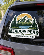 Custom Printed Business Logo Decal, Contour Cut Vinyl Sticker, Car Window Door Truck Storefront Decal, Full Color Custom Logo
