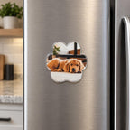 Custom Pet Photo Magnet, Personalized Dog Magnet, Paw Shaped Fridge Magnet, Custom Pet Picture Gift, Dog Mom Gift, Pet Memorial Gift