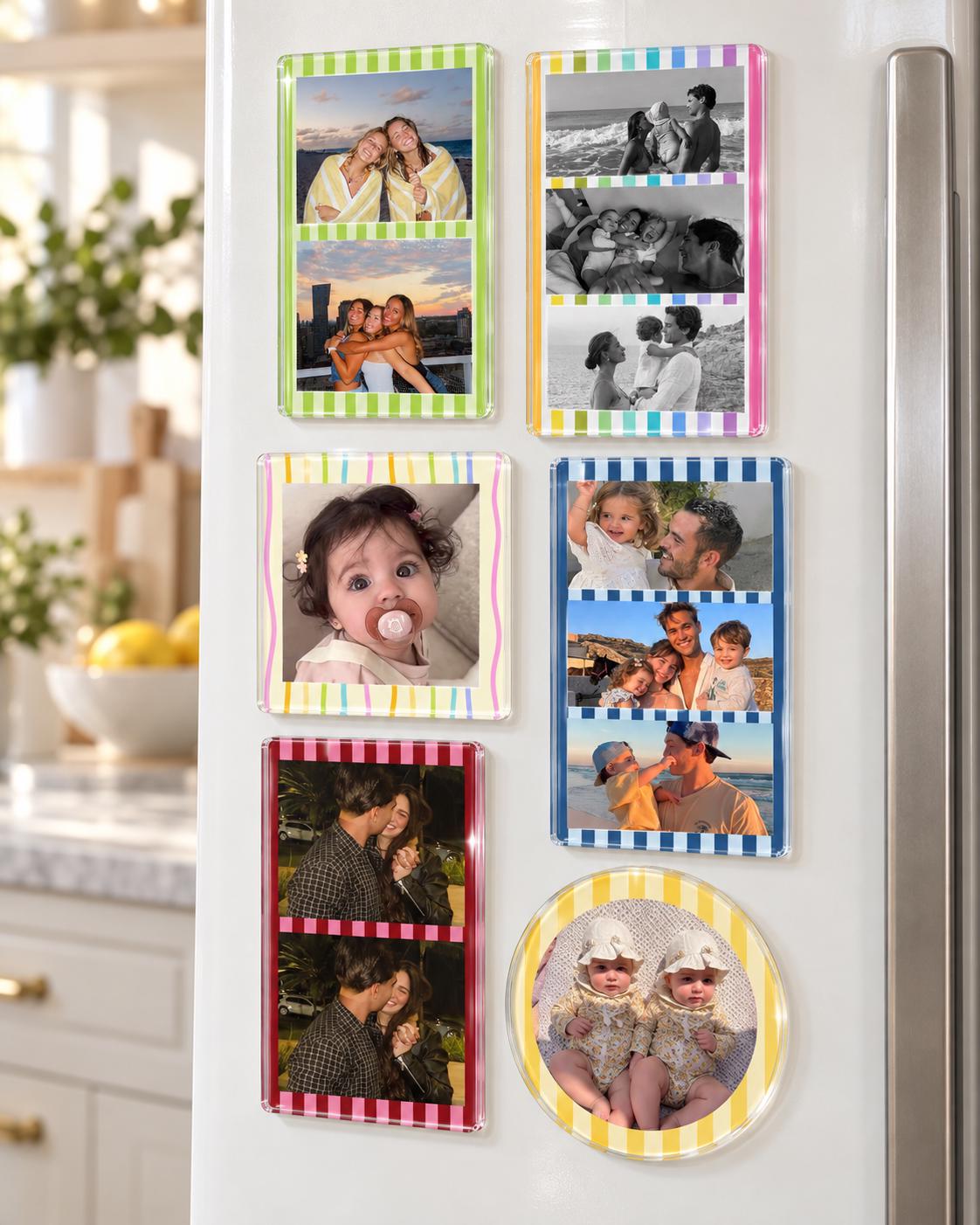 Custom Acrylic Photo Magnet, Personalized Fridge Magnet, Custom Picture Magnet, Family Photo Gift, Personalized Acrylic Magnet