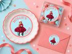 Custom Birthday Photo Stickers, Personalized Birthday Stickers, Photo Party Labels, Custom Age Stickers, Birthday Favor Stickers