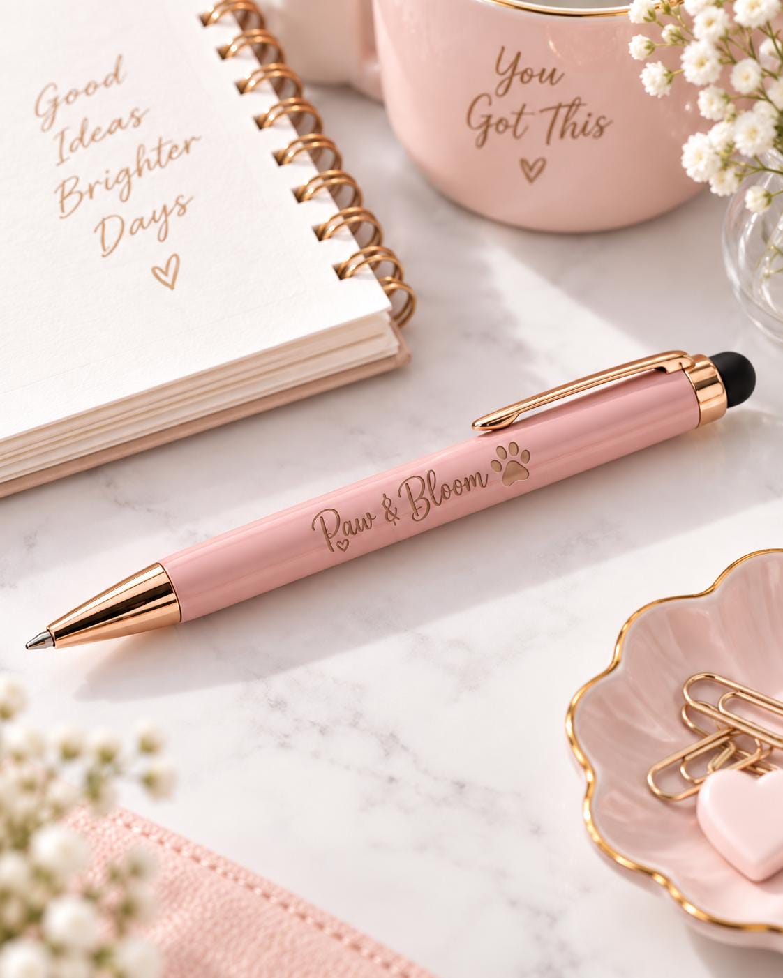 Personalized Laser Engraved Stylus Pens, Custom Logo Pens, Business Promotional Pens, Bulk Branded Company Pens, Client Gifts