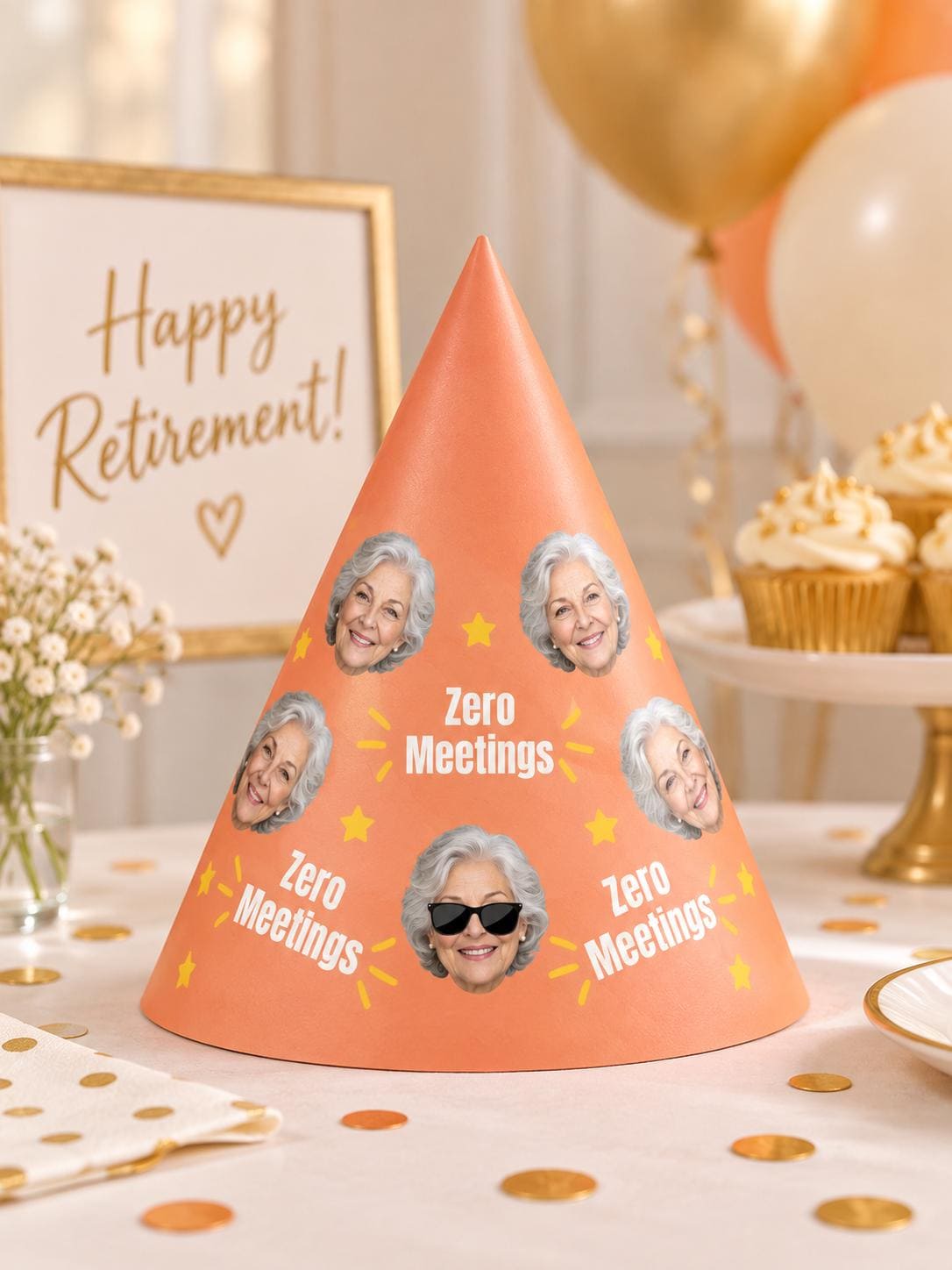 Personalized Photo Birthday Party Hats, Custom Face Party Hat, Age and Name Birthday Hat, Kids & Adult Party Hats, Custom Birthday Decor