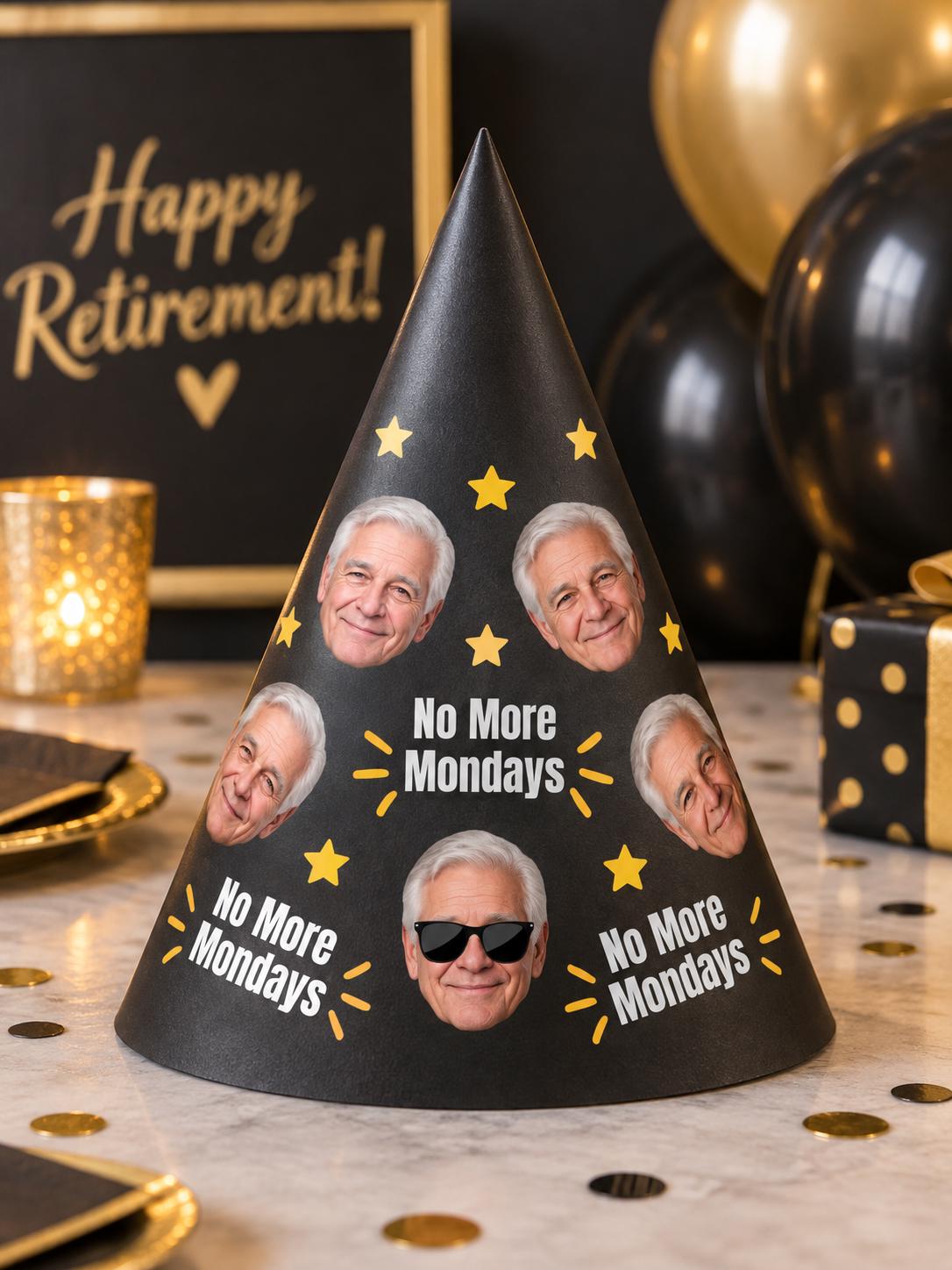 Personalized Photo Birthday Party Hats, Custom Face Party Hat, Age and Name Birthday Hat, Kids & Adult Party Hats, Custom Birthday Decor