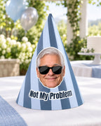 Custom Retirement Party Hat with Photo, Personalized Retiree Face Hat, Funny Retirement Cone Hat, Retirement Party Decor