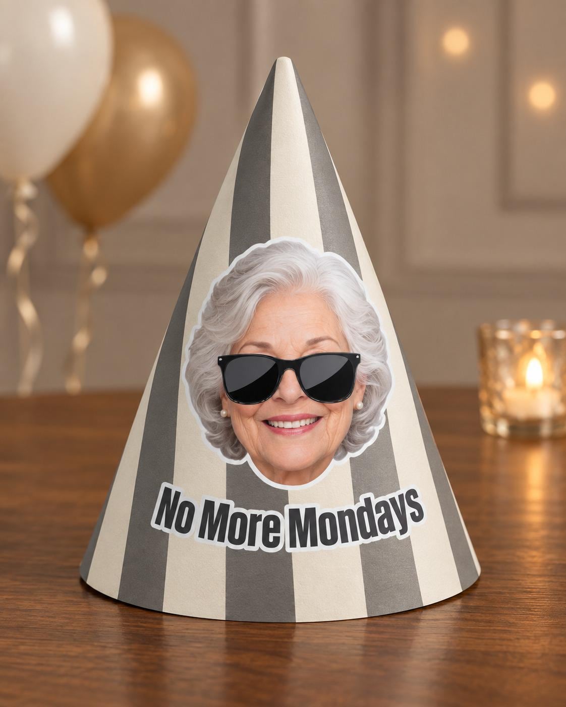 Custom Retirement Party Hat with Photo, Personalized Retiree Face Hat, Funny Retirement Cone Hat, Retirement Party Decor