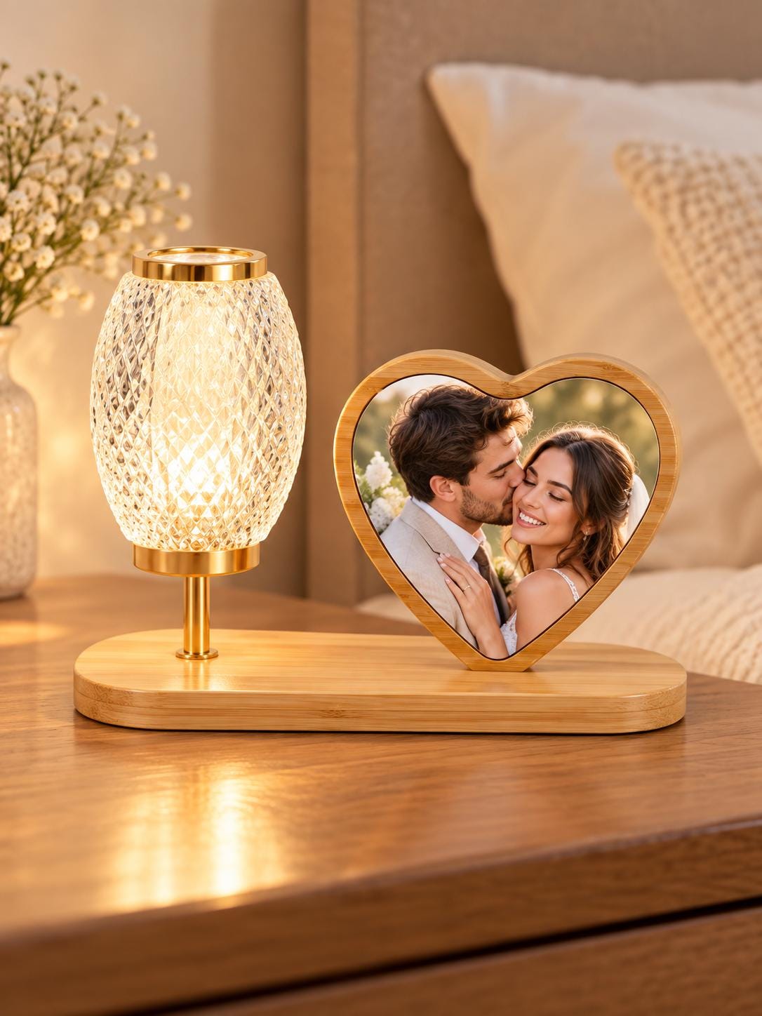 Personalized Photo Lamp, Custom Picture Frame Light, LED Photo Night Light, Family Gift, Anniversary Wedding Gift, Custom Photo Decor