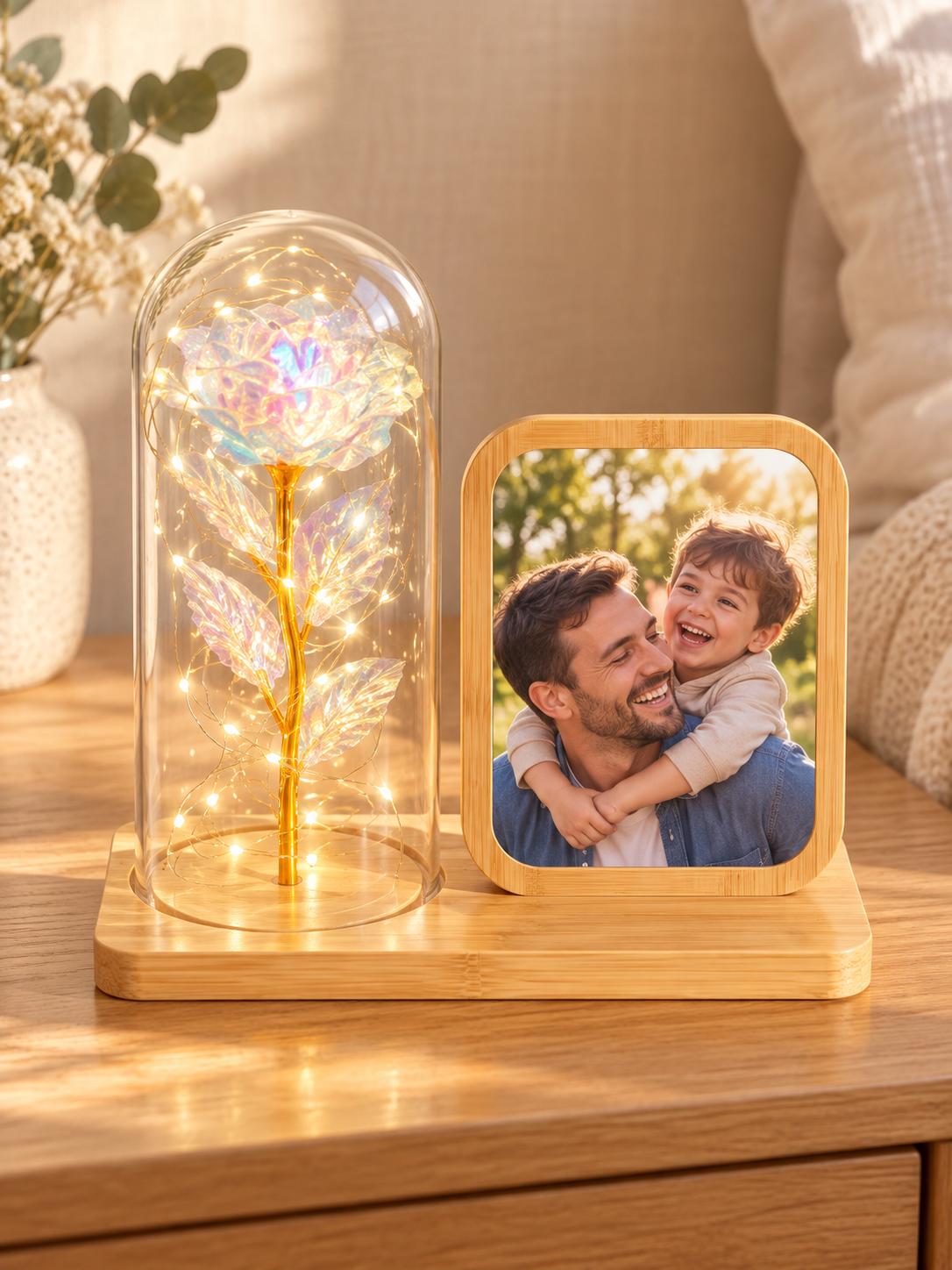 Personalized Photo Lamp, Custom Picture Frame Light, LED Photo Night Light, Family Gift, Anniversary Wedding Gift, Custom Photo Decor