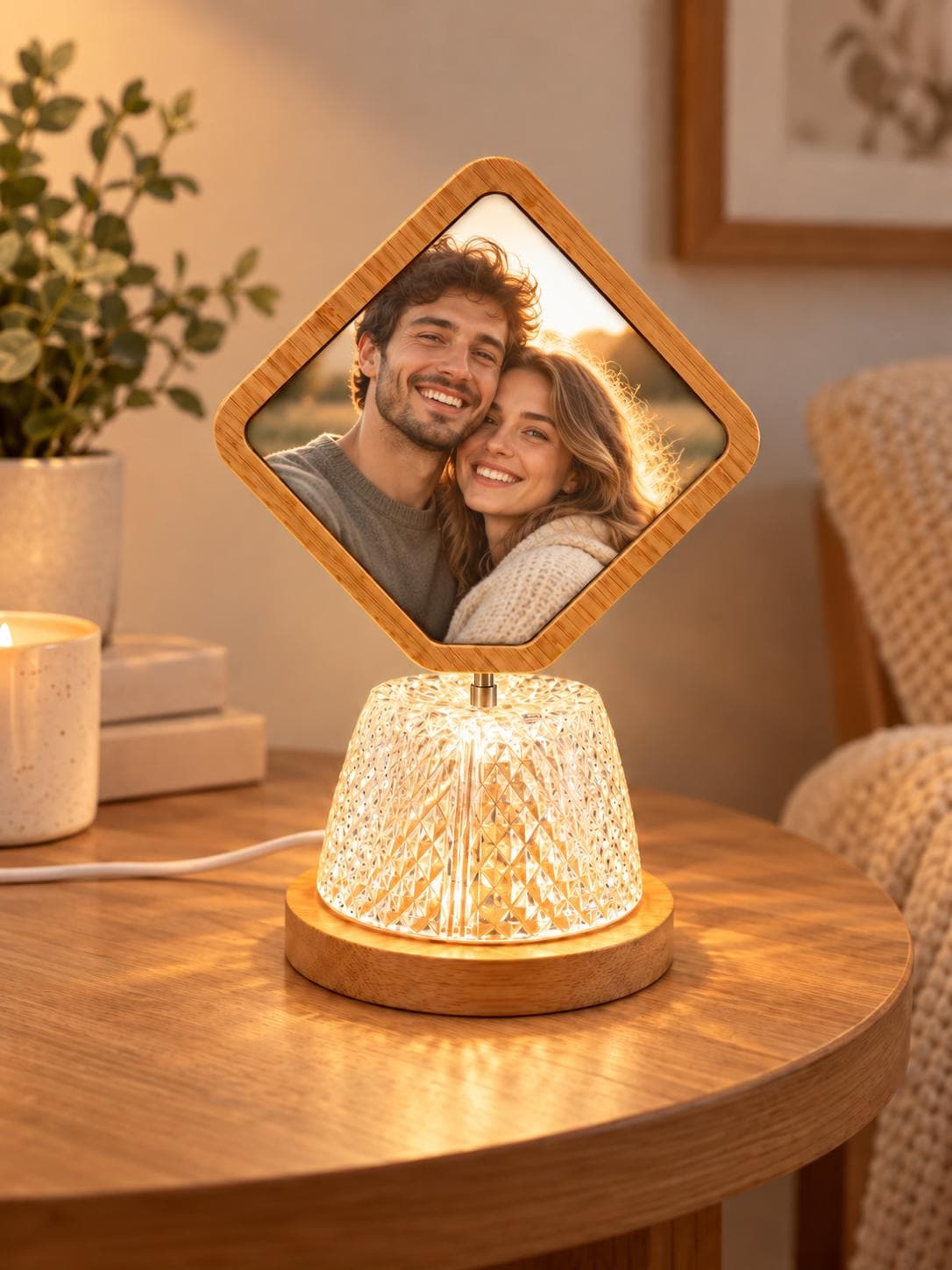 Personalized Photo Lamp, Custom Picture Frame Light, LED Photo Night Light, Family Gift, Anniversary Wedding Gift, Custom Photo Decor