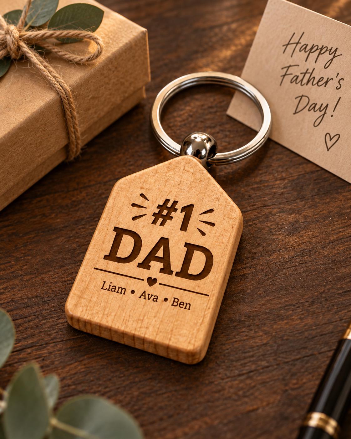 Personalized Wooden Keychain, Custom Laser Engraved Keychain, Wood House Keychain, Custom Logo Keychain, Personalized Gift, Bulk Keychains