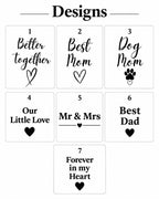 Personalized Wooden Photo Keychain, Laser Engraved Keychain, Custom Picture Keyring, Mom Dad Couple Pet Memorial Gift