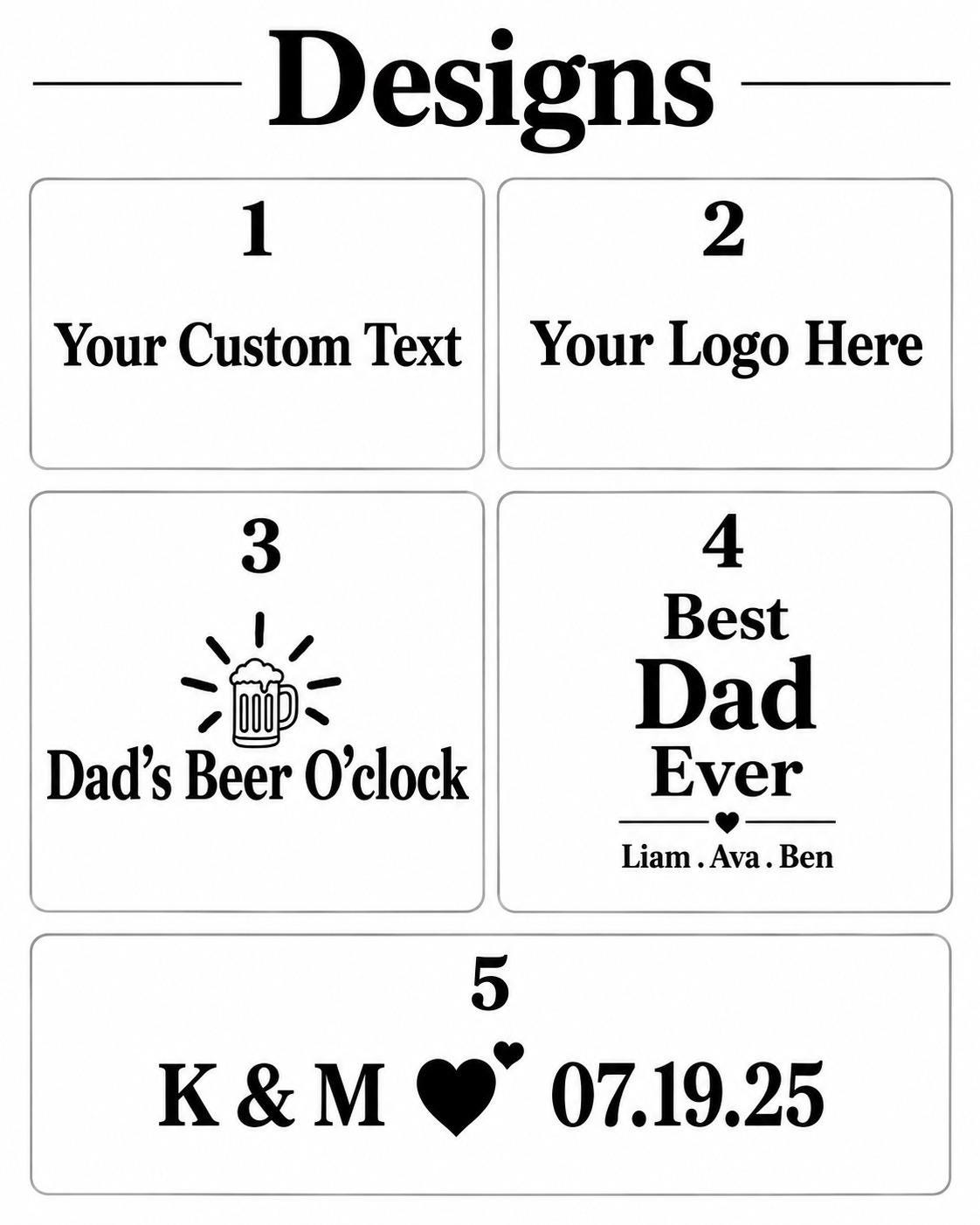 Personalized Wooden Bottle Opener, Custom Laser Engraved Beer Opener, Dad Gift, Groomsmen Gift, Custom Logo Bottle Opener
