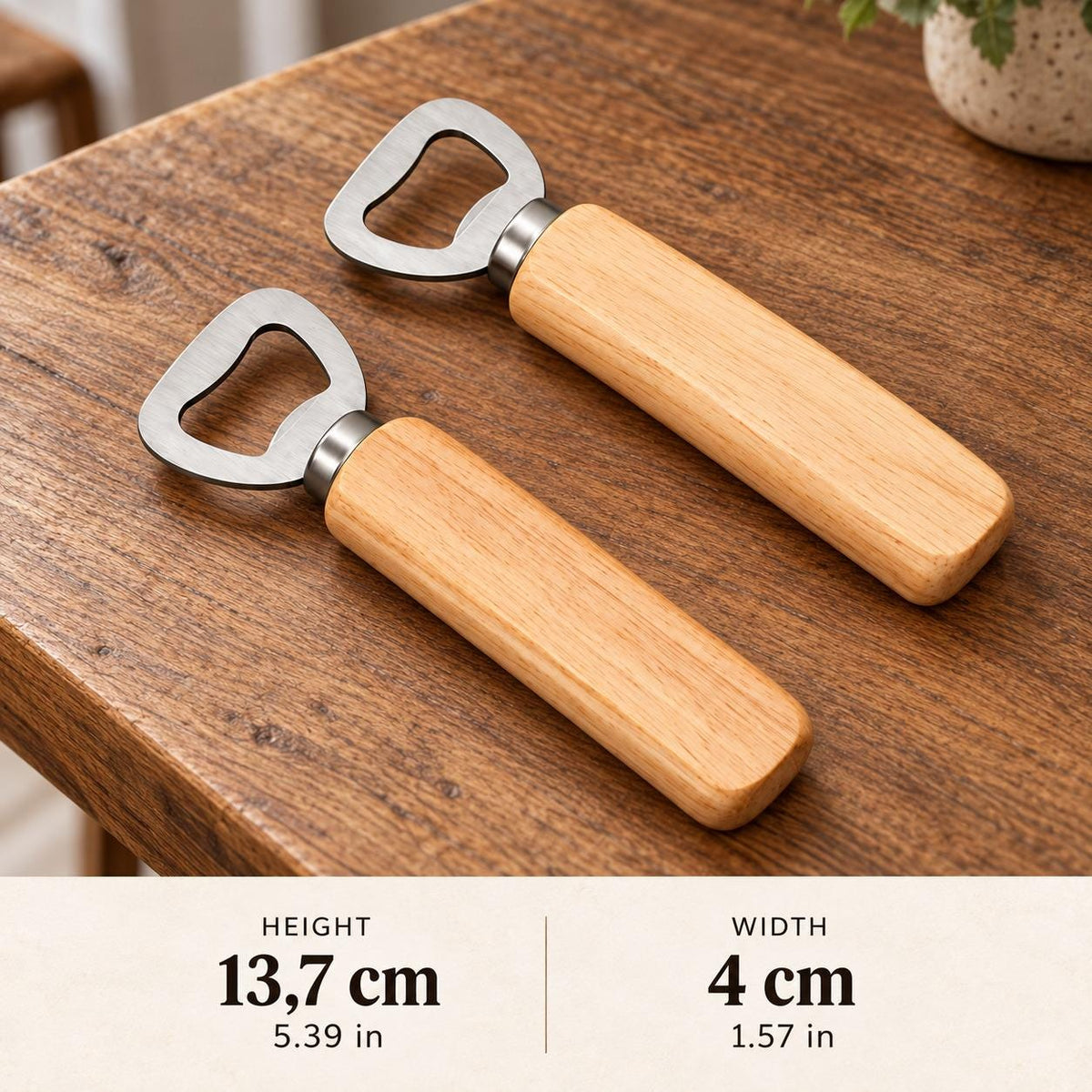 Personalized Wooden Bottle Opener, Custom Laser Engraved Beer Opener, Dad Gift, Groomsmen Gift, Custom Logo Bottle Opener