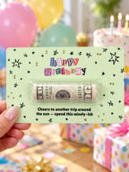 Birthday Money Holder Card with Clear Cash Dome, Funny Happy Birthday Card, Cash Gift for Teens and Adults, Choose Your Color and Phrase