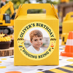 Personalized Birthday Stickers, Custom Photo Stickers with Name and Age, Birthday Cup Stickers, Kids Party Favor Labels