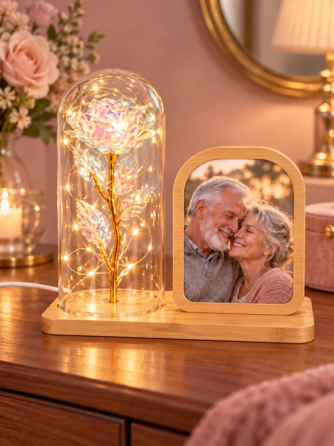 Personalized Photo Lamp, Custom Picture Frame Light, LED Photo Night Light, Family Gift, Anniversary Wedding Gift, Custom Photo Decor