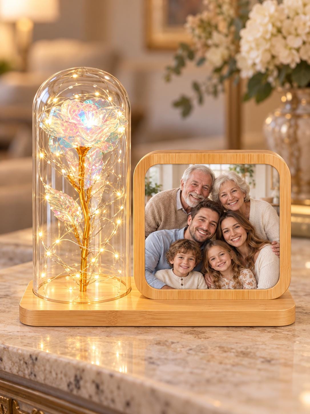 Personalized Photo Lamp, Custom Picture Frame Light, LED Photo Night Light, Family Gift, Anniversary Wedding Gift, Custom Photo Decor