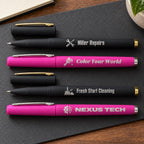 Personalized Laser Engraved Pens, Custom Logo or Name Pen, Matte Black Ink Pens, Business Promotional Gifts, Teacher & Coworker Gifts