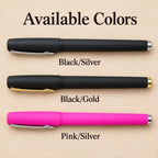 Personalized Laser Engraved Pens, Custom Logo or Name Pen, Matte Black Ink Pens, Business Promotional Gifts, Teacher & Coworker Gifts