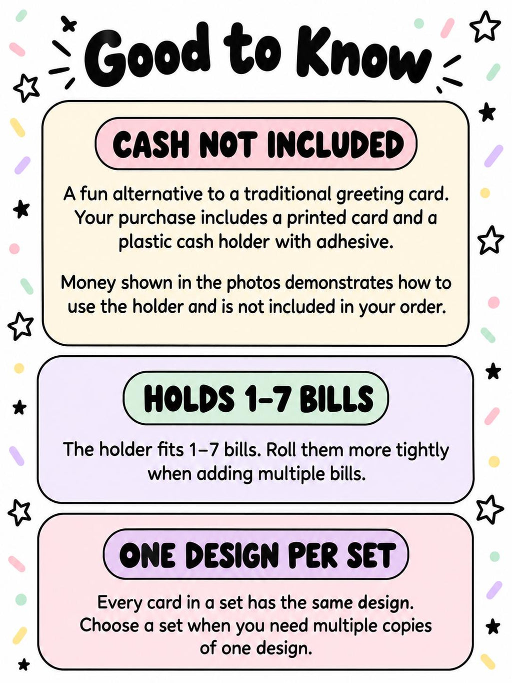 Birthday Money Holder Card with Clear Cash Dome, Funny Happy Birthday Card, Cash Gift for Teens and Adults, Choose Your Color and Phrase