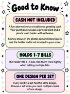 Birthday Money Holder Card with Clear Cash Dome, Funny Happy Birthday Card, Cash Gift for Teens and Adults, Choose Your Color and Phrase