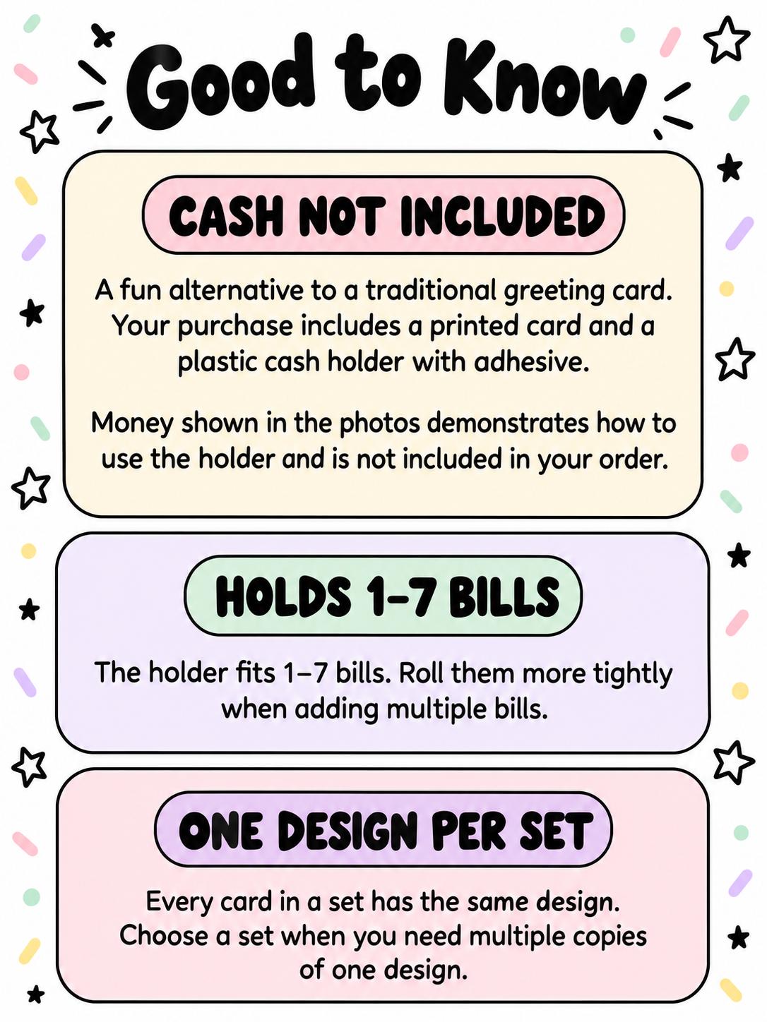 Birthday Money Holder Card with Clear Cash Dome, Funny Happy Birthday Card, Cash Gift for Teens and Adults, Choose Your Color and Phrase