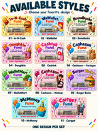 Funny Birthday Money Holder Card Set, Cash Gift Cards with Clear Plastic Domes, 11 Designs, 3x5 Inch, Coffee, Food & Shopping Birthday Gifts