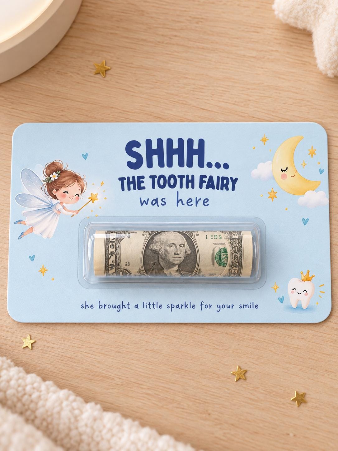 Tooth Fairy Money Holder Card, Kids Lost Tooth Gift, Tooth Fairy Cash Card, Cute Tooth Fairy Surprise, Printable Toothless Gift Set
