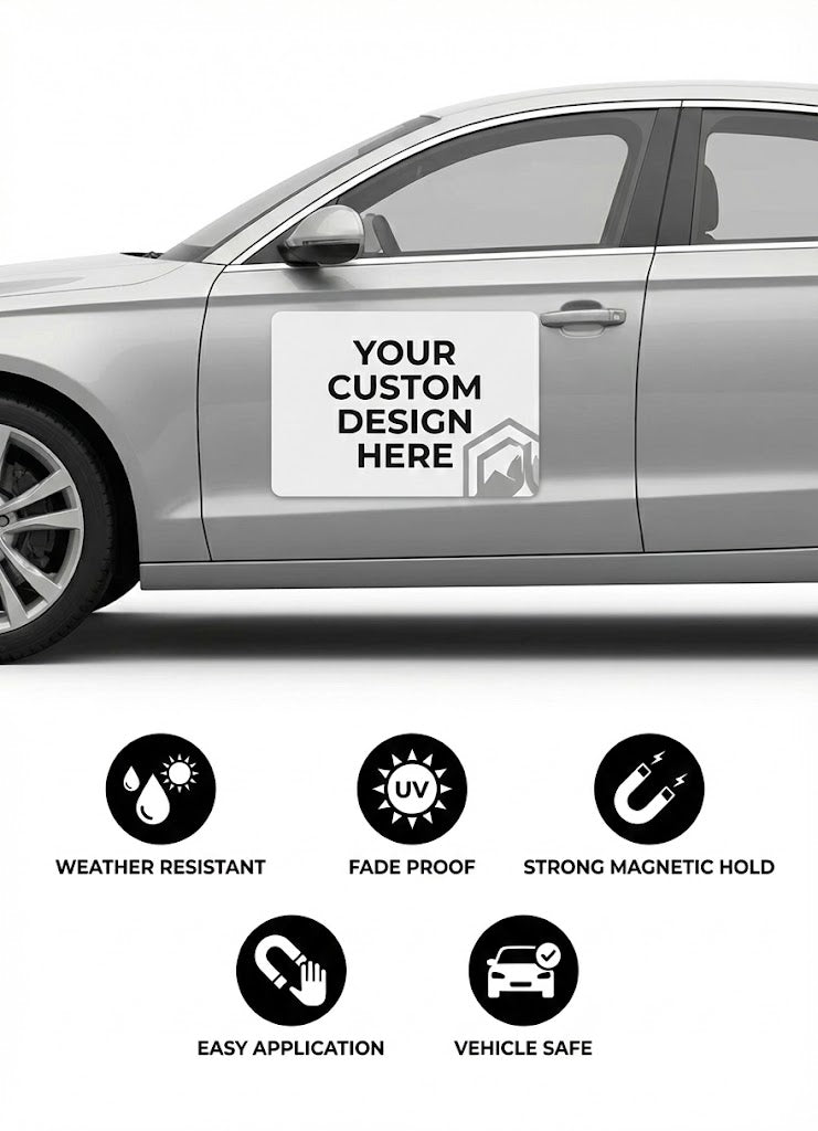 Custom Car Magnet - 12 x 18 in.