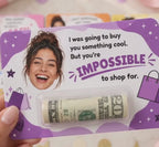 Personalized Photo Money Holder, Funny Birthday Cash Gift Card for Teens, Custom Face Money Gift, Teen Boy or Girl Gift, Rolled Cash Holder