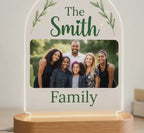 Personalized Family Name Night Light, Custom Family Photo Lamp, Acrylic LED Sign, Family Gift, Housewarming Gift, Custom Last Name Decor