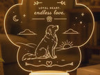 Personalized Pet Night Light: Dog Acrylic Lamp
