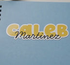 Personalized Name Sticker, Waterproof School Label, Custom Vinyl Decal for Water Bottle, Lunch Box, Notebook, Kids Name Decal