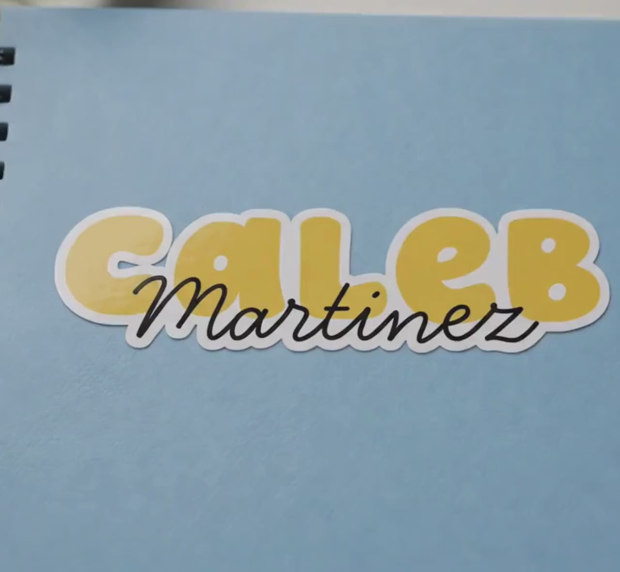 Personalized Name Sticker, Waterproof School Label, Custom Vinyl Decal for Water Bottle, Lunch Box, Notebook, Kids Name Decal