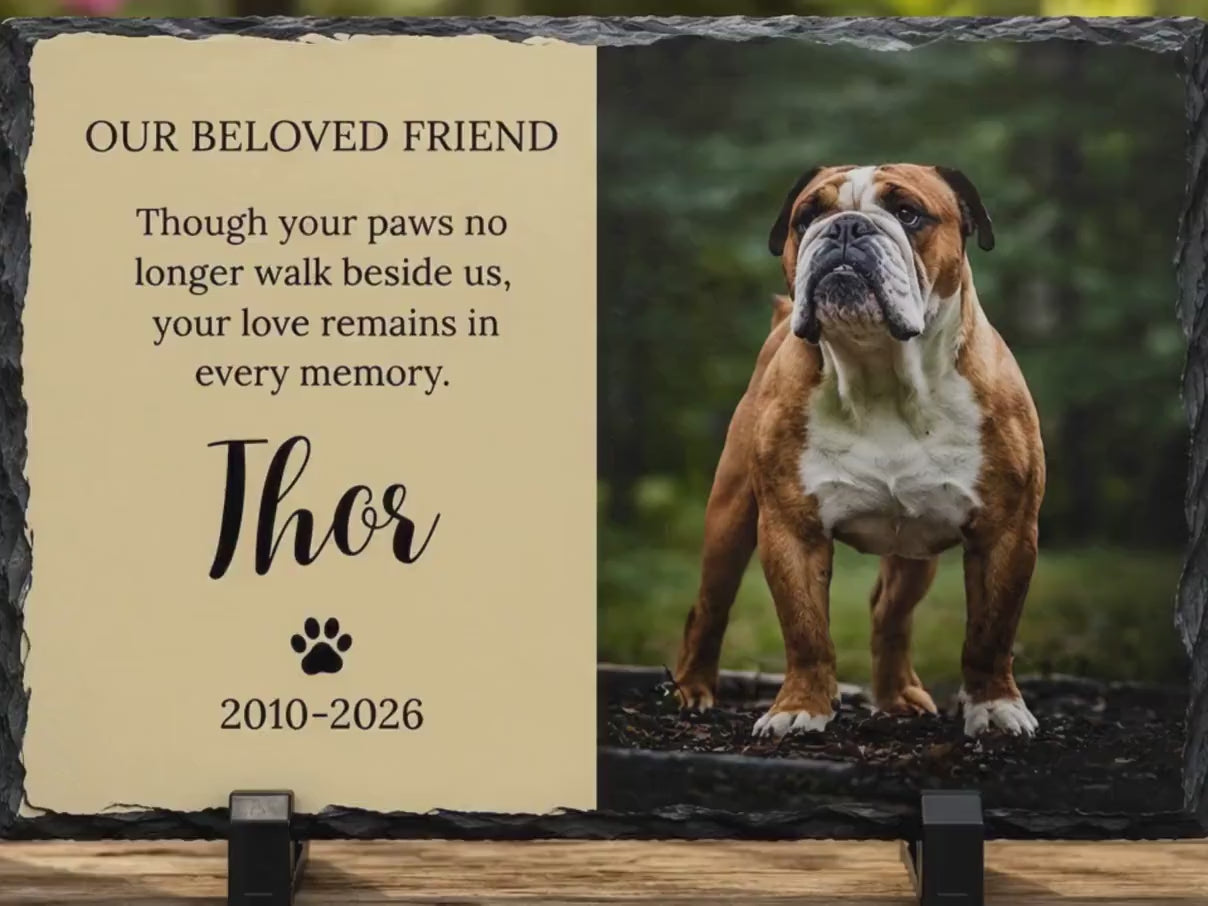 Personalized Dog Memorial Plaque,Custom Pet Loss Gift,In Loving Memory Dog Photo Plaque,Pet Remembrance Gift, Pet Memorial,Cat Memorial Gift