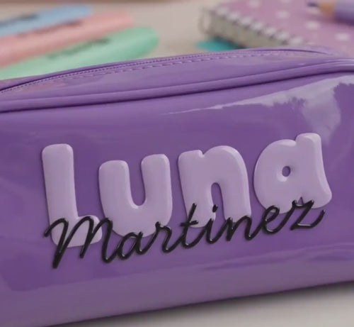 3D Embossed Name Label Stickers, Personalized UV DTF Name Stickers, Waterproof School Labels, Custom Kids Name Decals, Lunch Box Labels