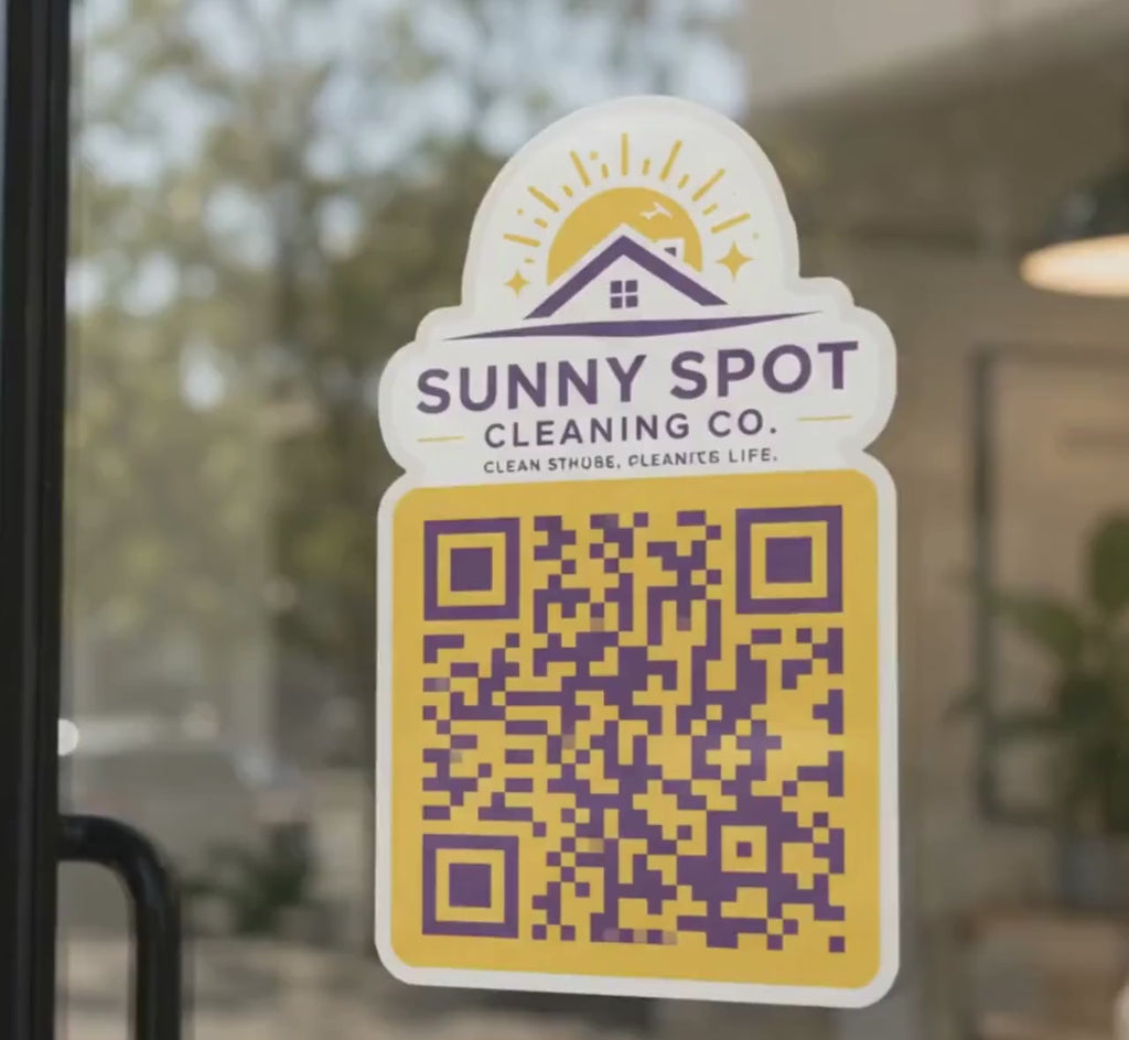 Custom Logo QR Code Sticker, Business QR Code Decal, Personalized Company Logo Sticker, Custom QR Decal, Matte Business Sticker