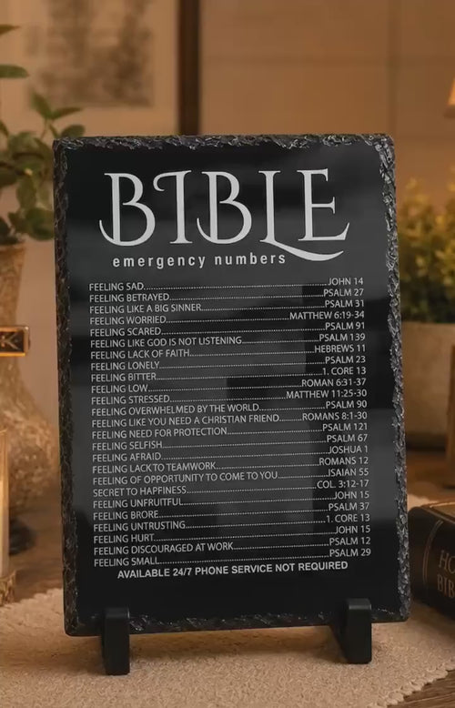 Bible Emergency Numbers - christmas gifts - religious gifts - faith gifts