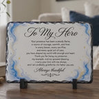 Personalized Father Stone Plaque, Custom Dad Gift, Father’s Day Gift, Sentimental Home Decor, Gift From Daughter Son