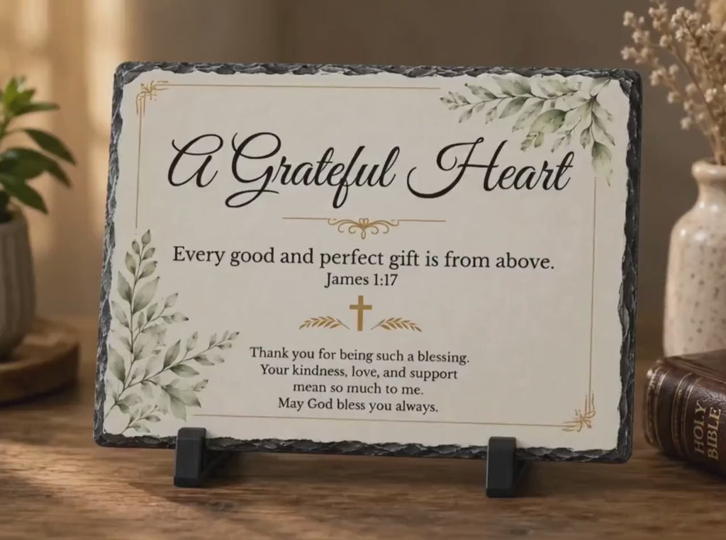 Personalized Thank You Stone Plaque, Appreciation Gift for Teacher, Friend or Family, Christian Keepsake, Friendship Gift