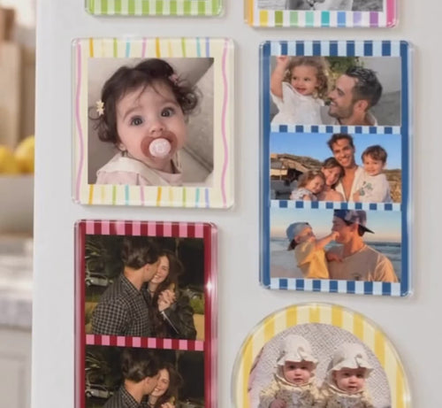 Custom Acrylic Photo Magnet, Personalized Fridge Magnet, Custom Picture Magnet, Family Photo Gift, Personalized Acrylic Magnet
