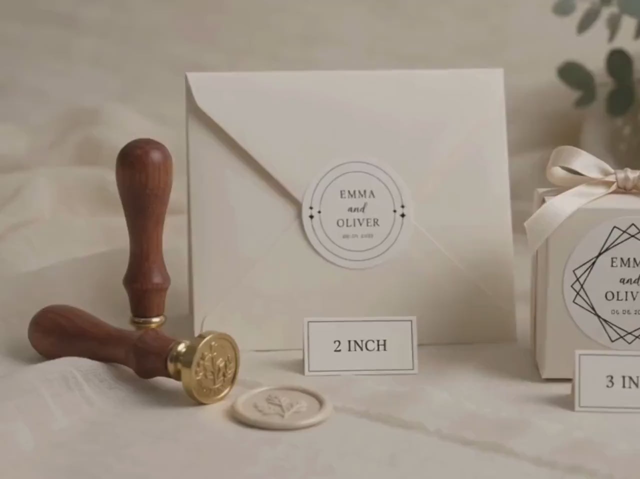 Personalized Wedding Stickers, Wedding Favor Labels, Envelope Seal, Gift Box Sticker, Wedding Date Label