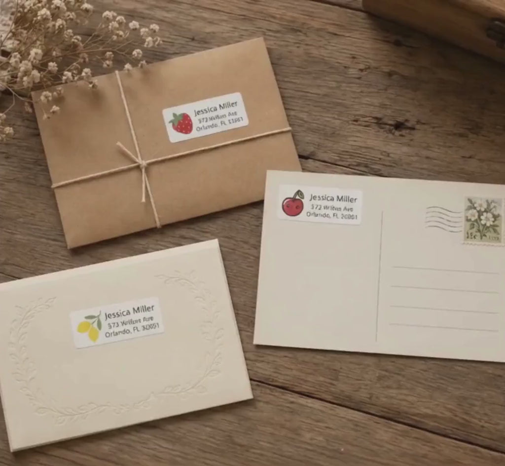 Personalized Return Address Labels, Custom Address Stickers, Mailing Labels for Envelopes, Custom Name Address Labels, 27 Stickers